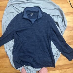 Club Room Deep Blue Quarter-Zip Sweatshirt
